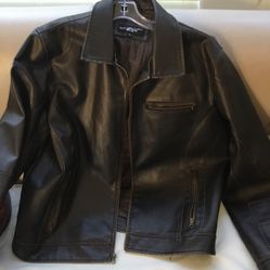 Rivet XL Brown Leather Jacket