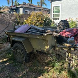 Vintage Stevens M416 1/4 Ton Rust free  army trailer