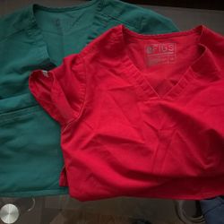 Two Tops Green And Red 