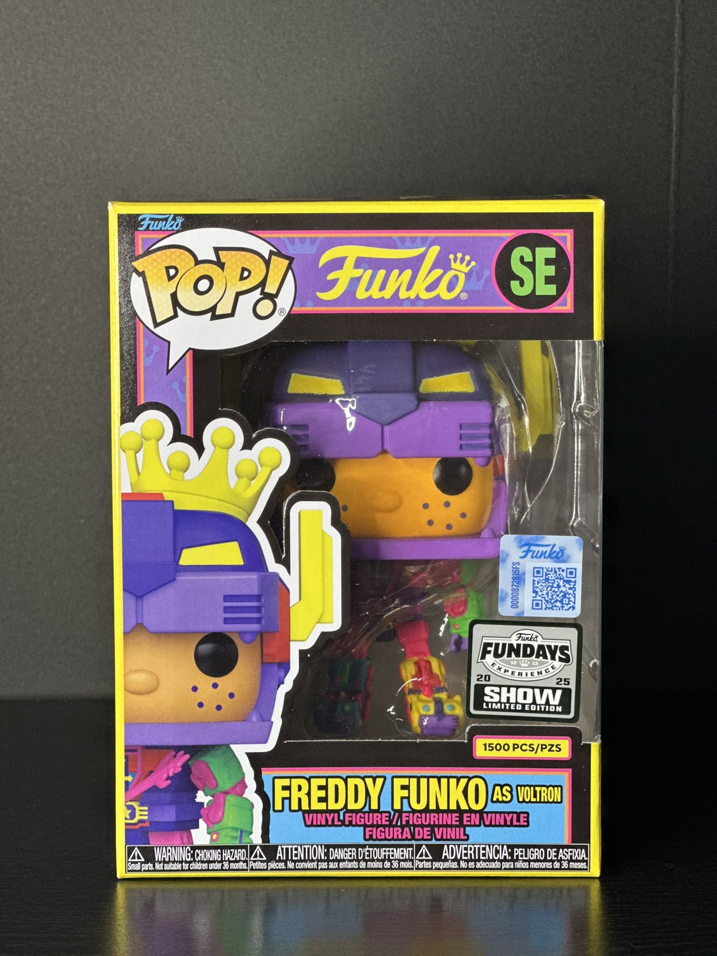 Freddy Funko as Voltron Black Light