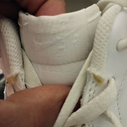 All White Air Force 1 Low Men's Size 15 Shoes Sneakers Leather Lace Up