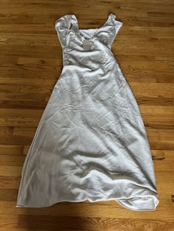 Long Off White Dress/Gown with Tag Size L