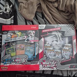 White flare binder collection + nova poster collection