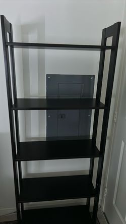 Black 4-Tier Bookshelf / Storage Shelving Unit – 60” Tall