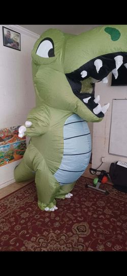 Inflatable dinosaur costume