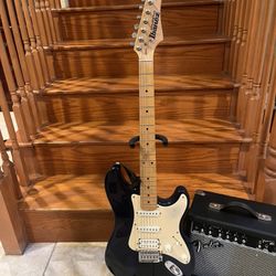 Ibanez Stagestar Vintage Guitar W/ Fender Amp