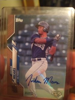 Joshua Mears Padres Auto rookie /50