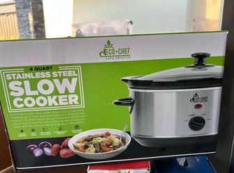 Slow Cooker 4QT Eco+Chef - Kitchen - Cocina - Olla de cocción lenta