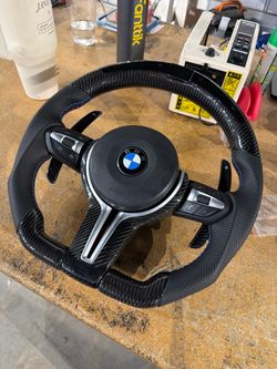 BMW G-Series LED Carbon Fiber Steering Wheel – Fits M2, M3, M4 All G-Series, Pedal