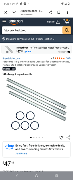 Fotoconic metal tubes for back ground