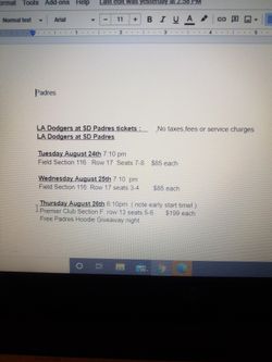 LA Dodgers At San Diego Padres Aug 24,25,26