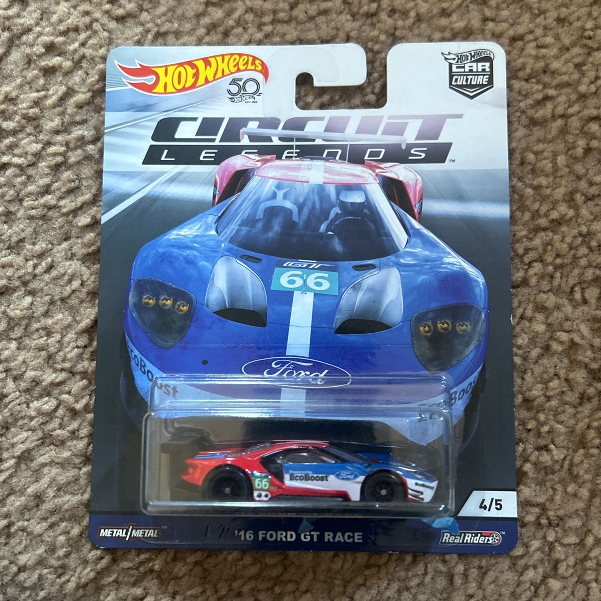 HOT WHEELS 2018 Premium Car Culture Circuit Legends 16 Ford GT Race