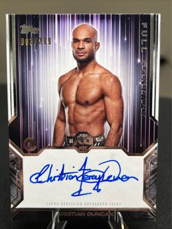2025 Topps Knockout UFC Christian Duncan Full Contact Auto 003/299 Rookie 🏴󠁧󠁢󠁥󠁮󠁧󠁿