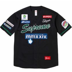 Supreme Baseball Jersey Black 