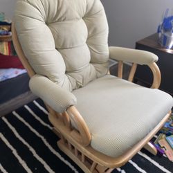 Comfy Rocking Chair With Ottoman