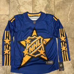 Fanatics 2024 NHL All-Star Game Breakaway Jersey Men's Blue / Yellow / Black Size Medium 