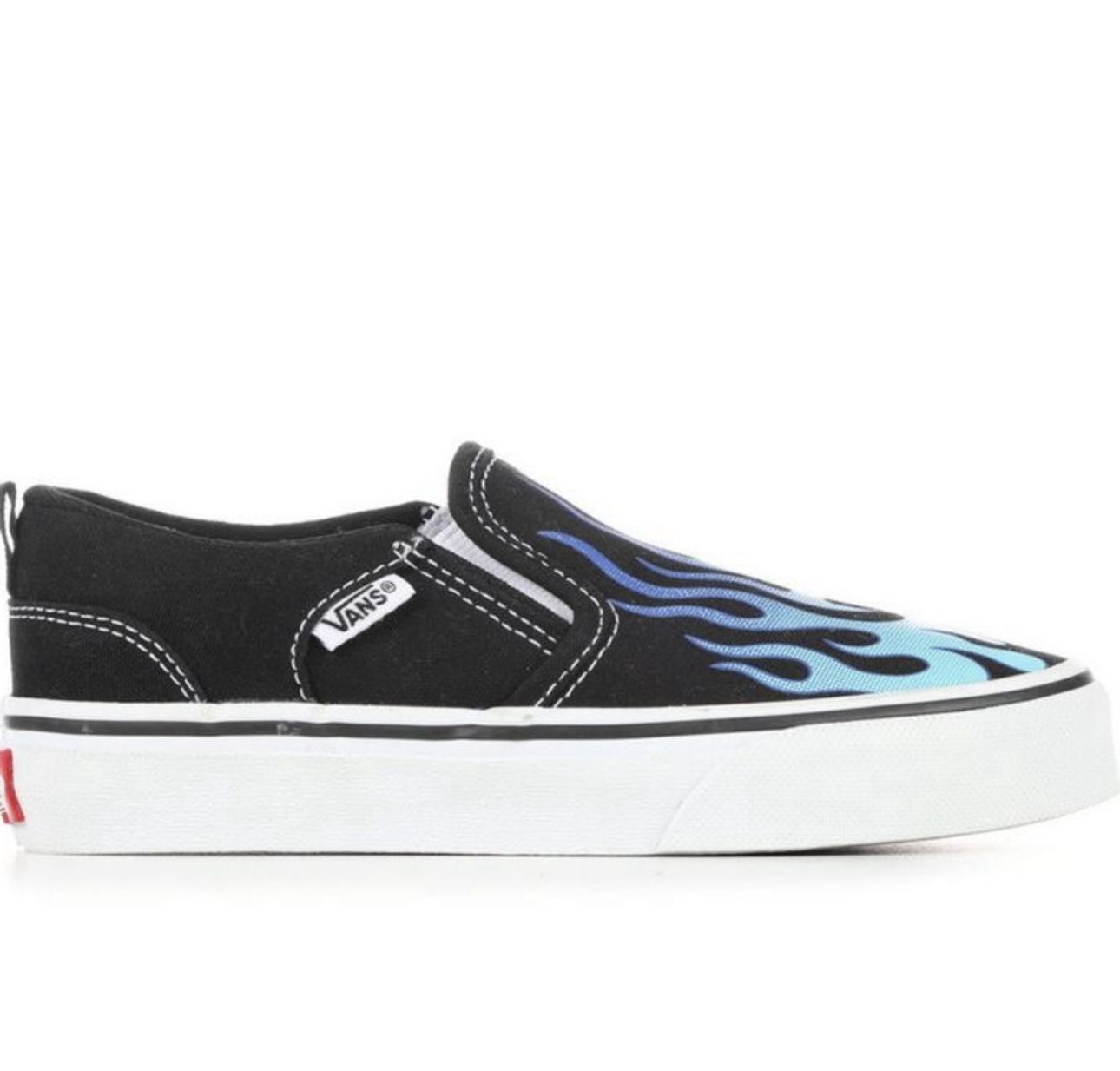 KIDS' VANS SLIP-ON SKATE SHOES SZ 7 LIKE NEW