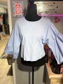 Zara basic collection Bell sleeve top