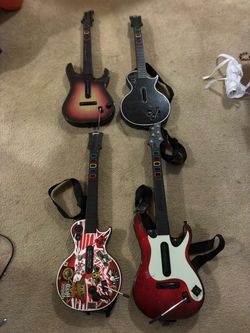 PS3 Guitar Hero guitars