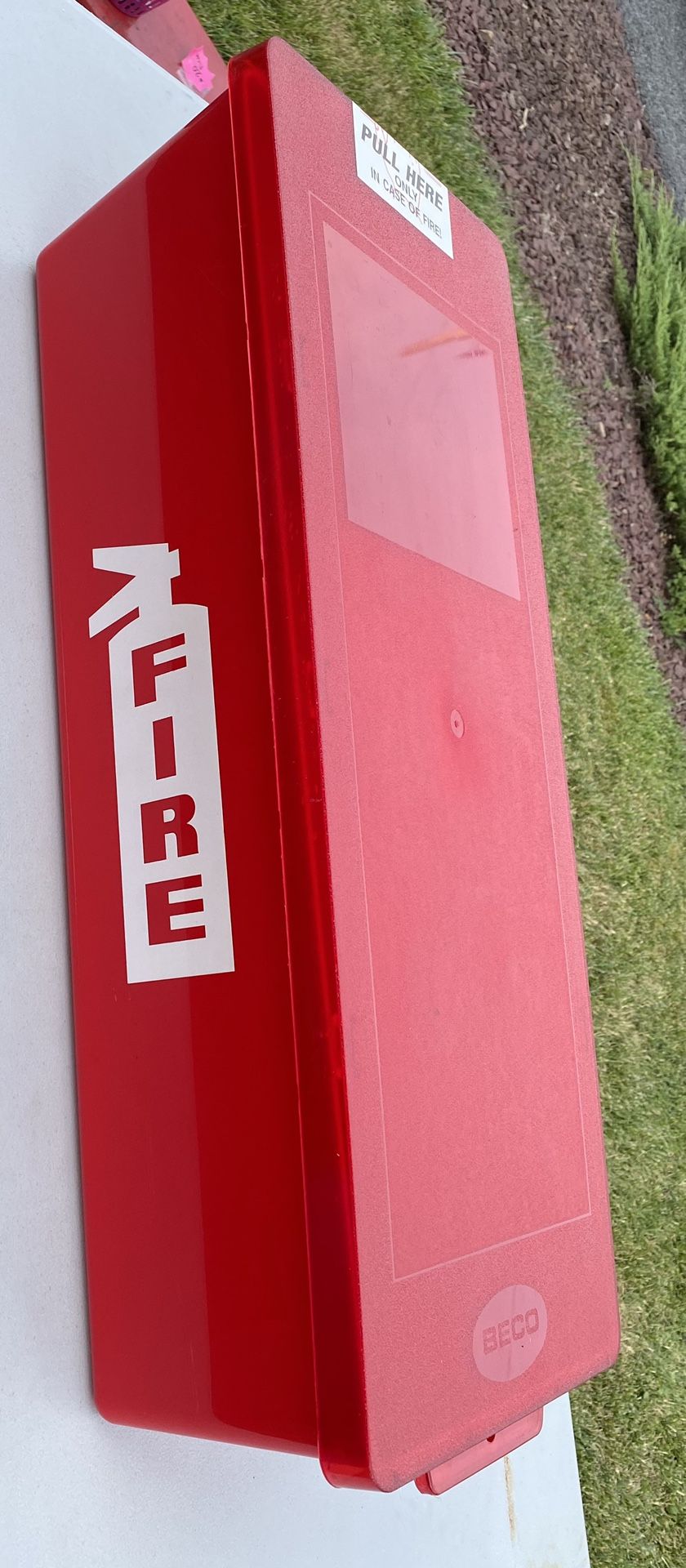 New Fire Extinguisher Box