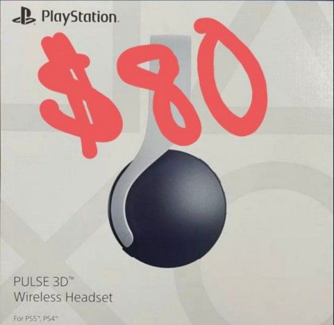 PLAYSTATION 5 PULSE 3D WIRELESS HEADSET *NEW, SEALED, WITH RECEIPT  * TRUSTED SELLER AND BUYER *