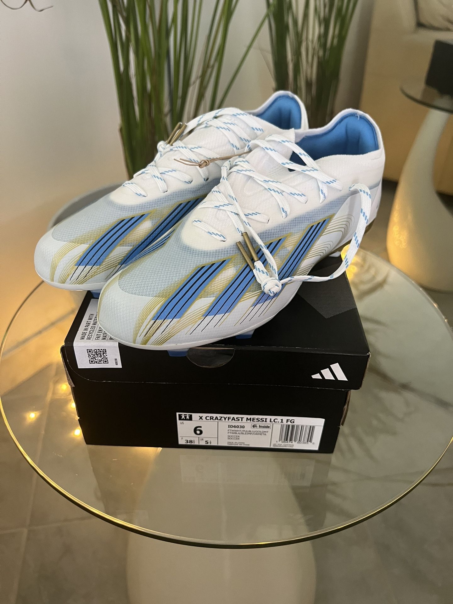 Messi Argentina Limited Edition Adidas Cleats Soccer Shoes FG Size 6
