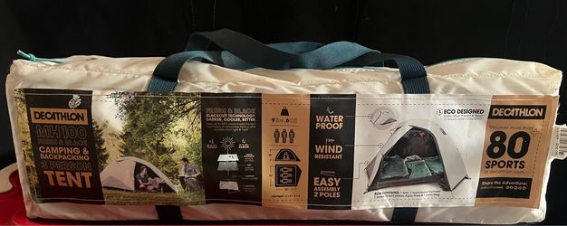 Decathlon Quechua MH100, Darkroom, 3 Person Dome Tent