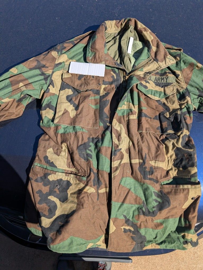 Military Camo Field Jacket/Poncho/Winter/Summer