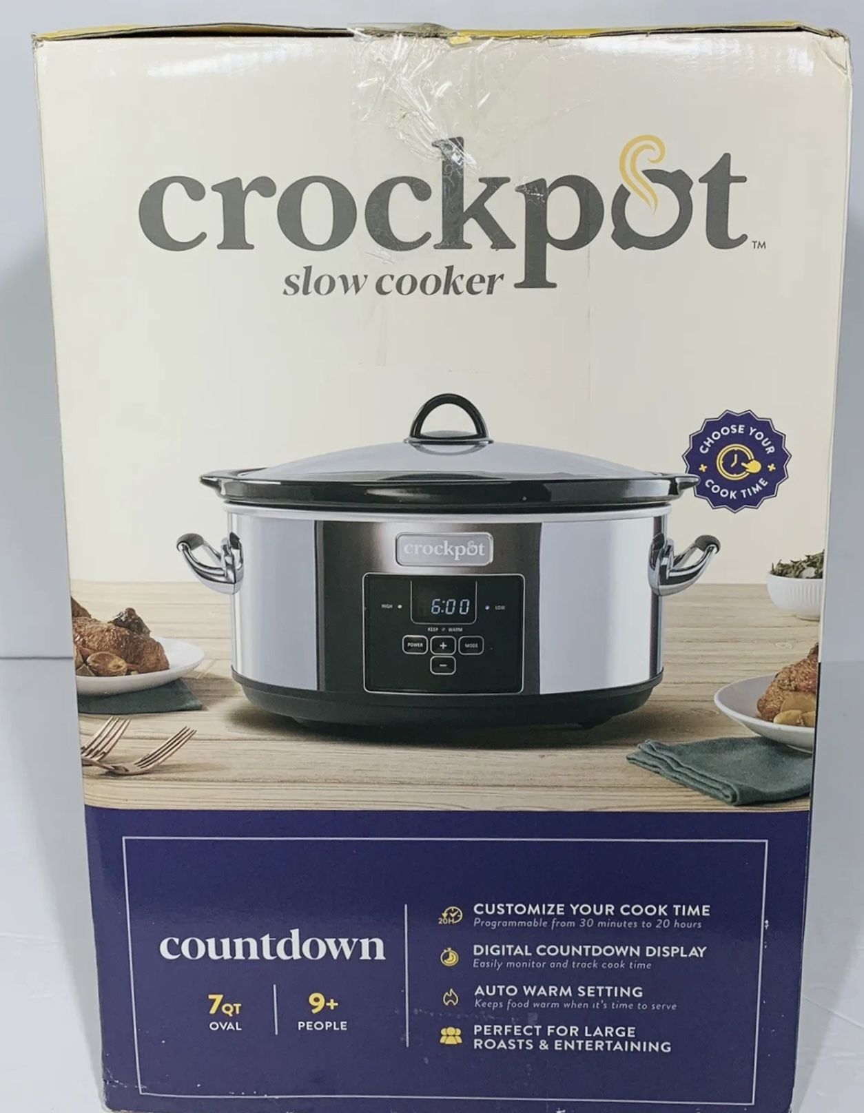 CrockPot 7.0-Quart Cook & Carry Programable Slow Cooker for Sale in Las  Vegas, NV - OfferUp