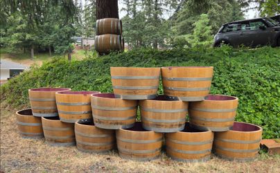 🇺🇸🔥 Wine Barrel Planters — Snohomish 1 Day Flash Sale