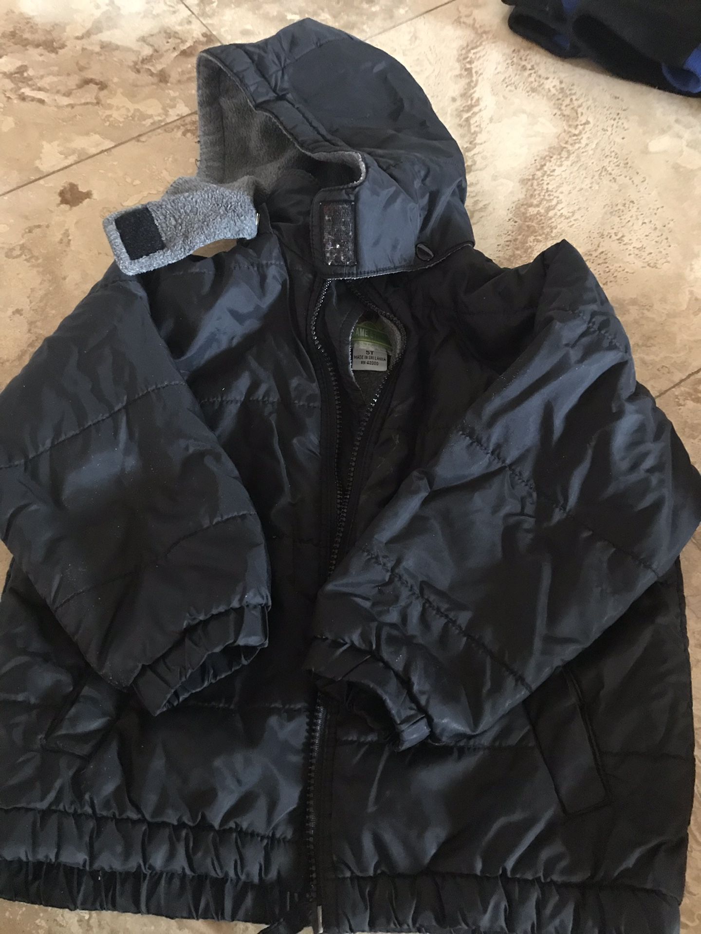 Boys winter jacket and sweat pants set