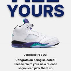 Air Jordan Retro 5 Grape 