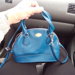 Coach Over The Shoulder Blu Purse