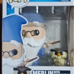 Merlin Funk Pop Sword In The Stone Archimedes Vinyl Figure 