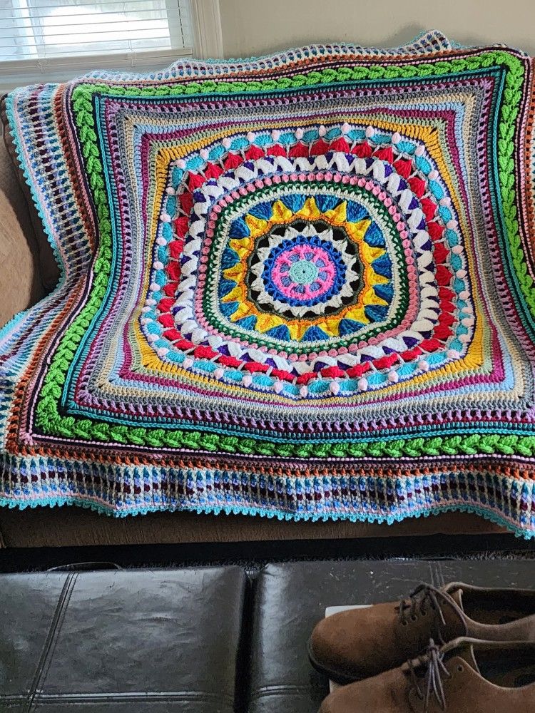 3 Crochet Afghans For Sale