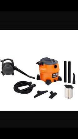 RIDGID 16 gallon detach blower wet and dry vacuum ( slightly used)