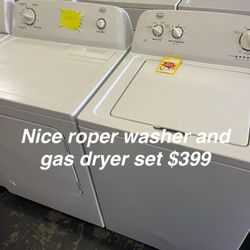 Nice Roper Washer And Gas Dryer Set 