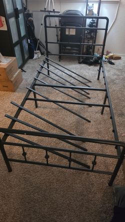 Twin size metal bed frame
