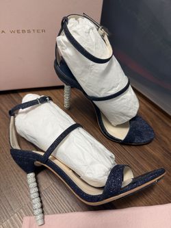Sophia Webster Glitter Crystal High Heels 8 38 Shoes Sandals