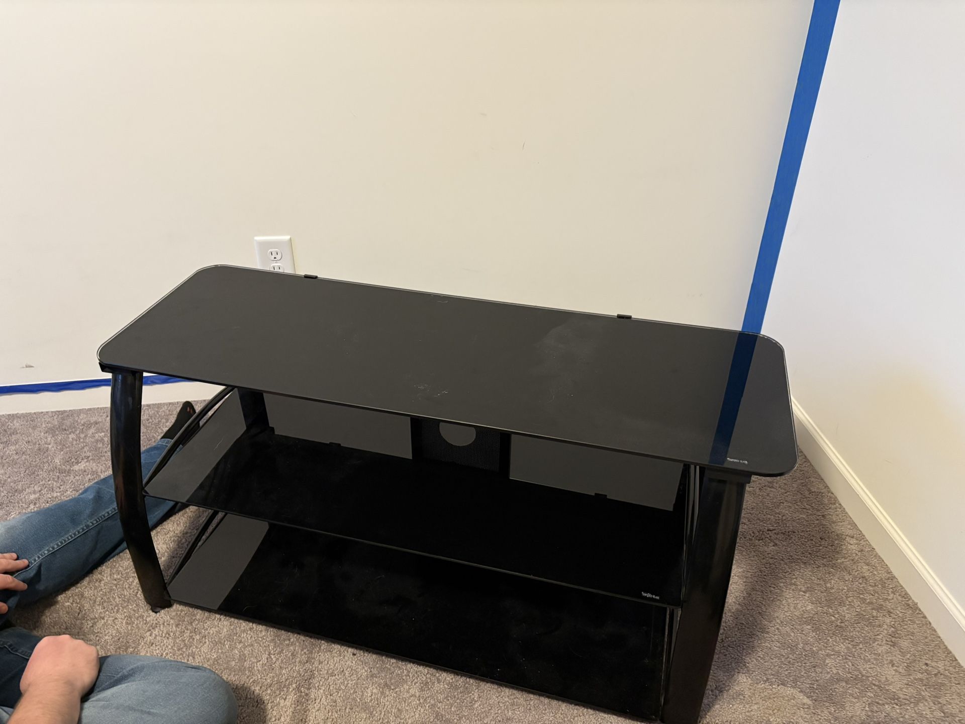 3 Tier Glass TV Stand