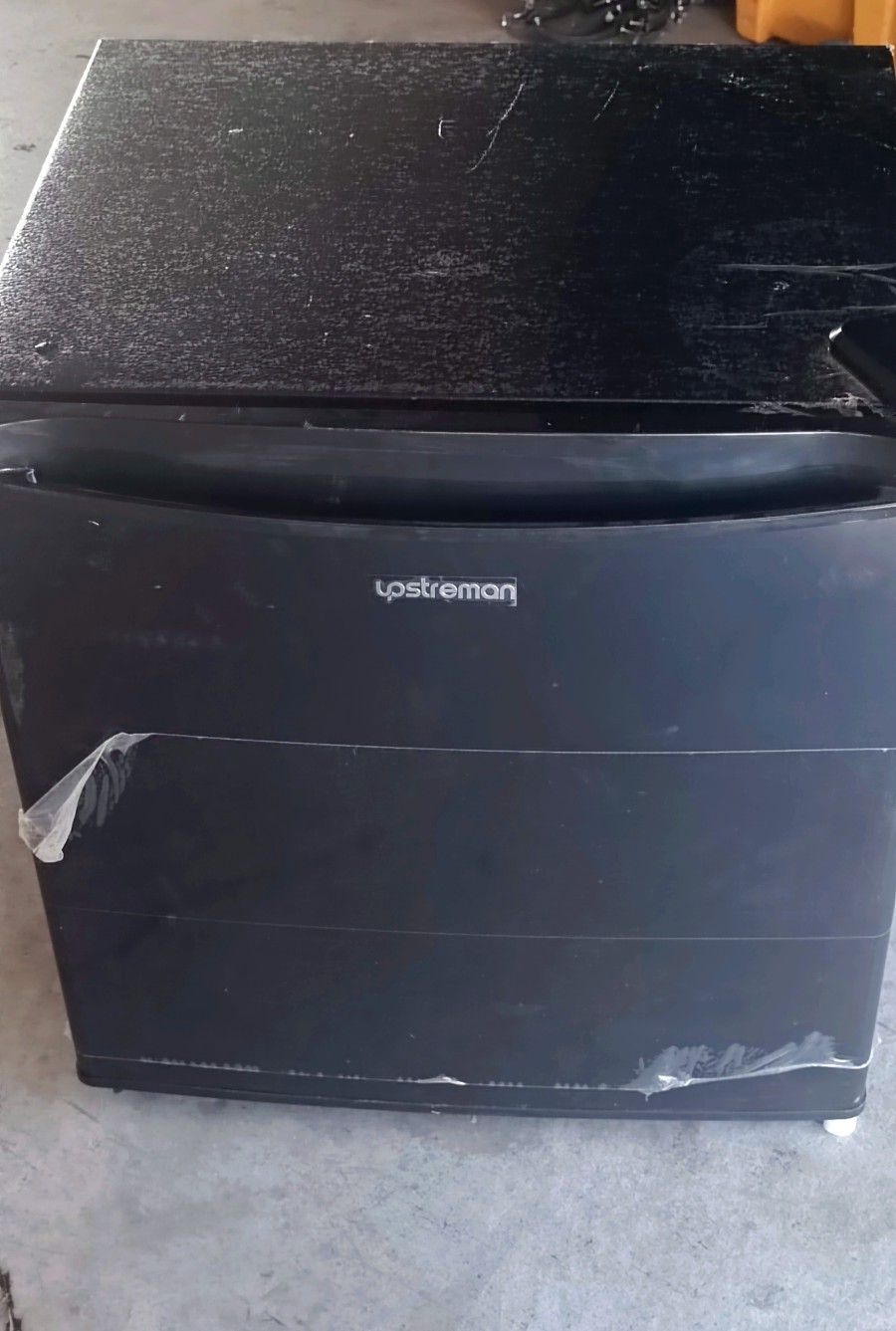New Still With Plastic Cover  UPSTREMAN  Mini Fridge 1.7 Cu.Ft