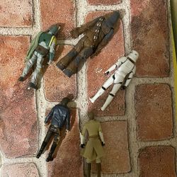 Hasbro star Wars Toy Figures Lot Of 5