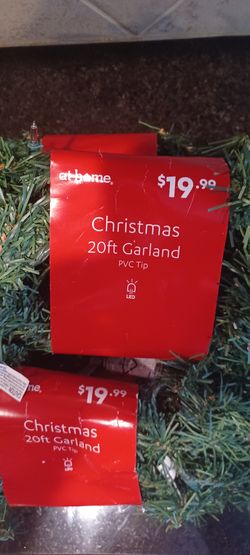 3 X 20 Foot Prelit Holiday Garland 