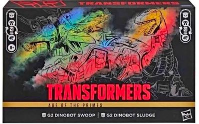 Transformers: Age of the Primes G2 Dinobots: (Swoop & Sludge), (Snarl & Slug)