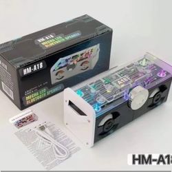 Wireless Express - Mini Boombox with LED Speakers 