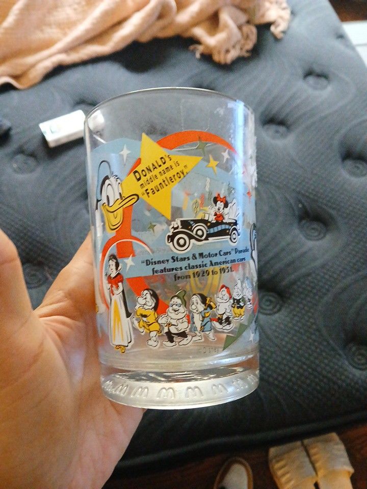 McDonald’s Walt Disney World 100 Years Of Magic Glass Cup Mickey Donald ect.
