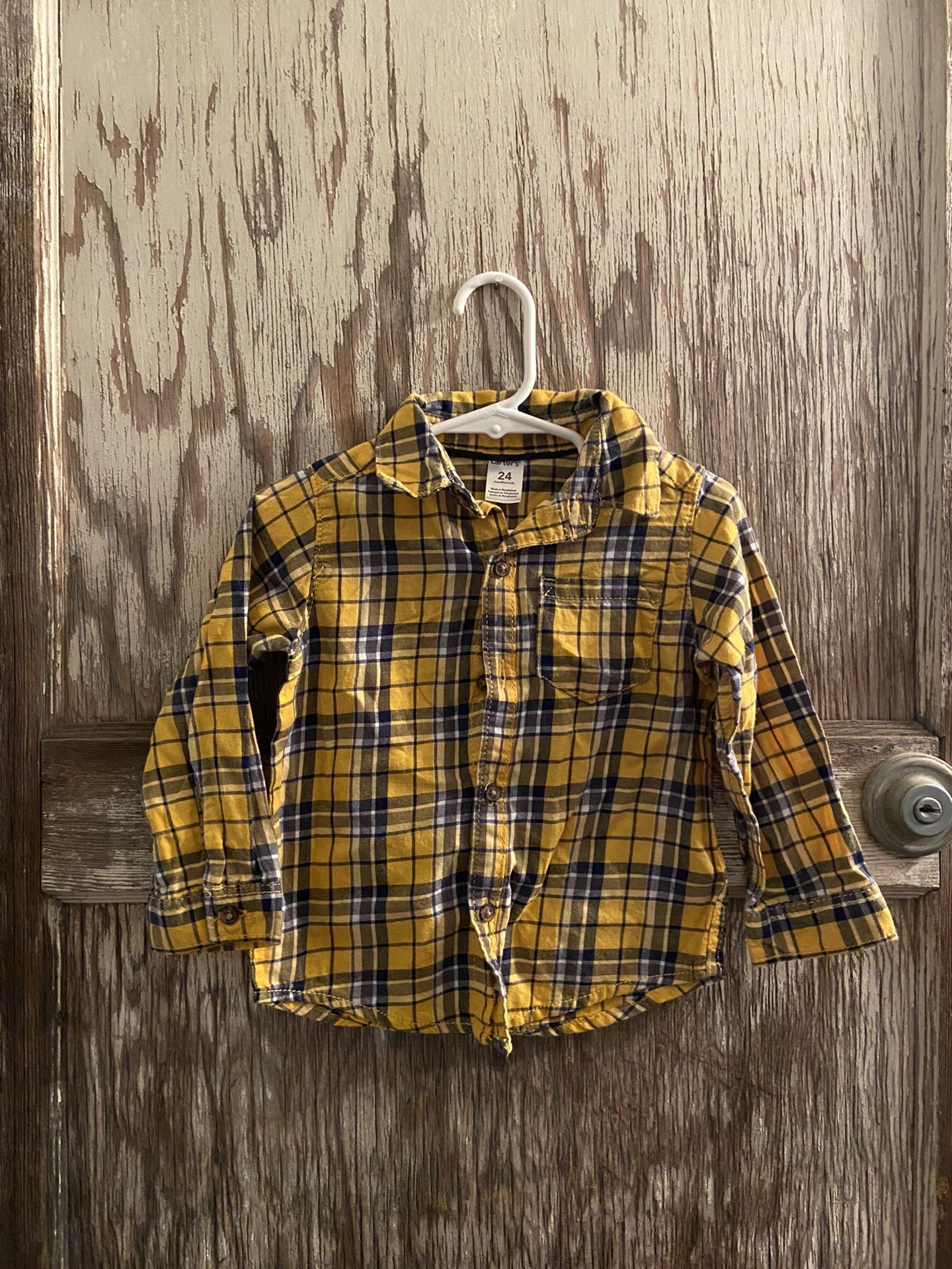 Carter’s Plaid Size 24 Months Long sleeved Shirt