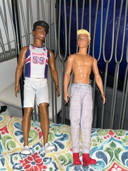 Barbie Fashionistas Ken #164 (Wearing the blue/white/red Malibu 59 tank top) Barbie Signature Looks Model #5 Ken