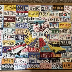 License Plate 1000 Piece Puzzle   