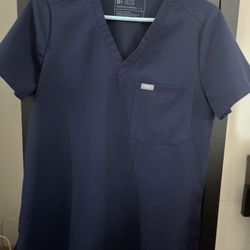Figs Womens Scrub Too Navy Sz Small 